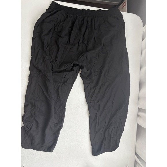 American Eagle Outfitters Smocked Waist Capri Pants XXL Black Casual - Picture 5 of 8